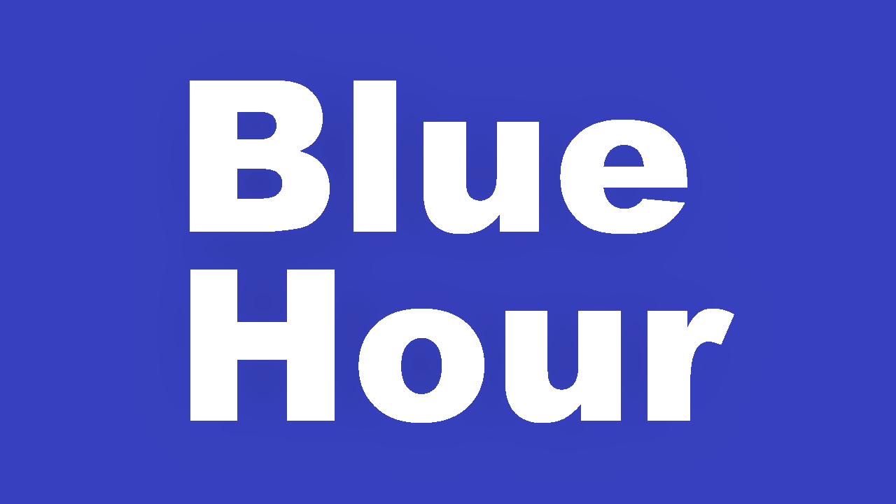 Blue Hour Title Overlay